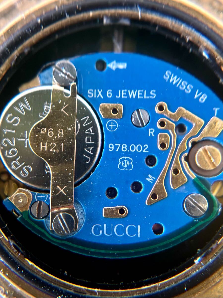 ☆ GUCCI グッチ クォーツ GUCCI 3300L グリーン文字盤 ゴールド ☆ GUCCI グッチ クォーツ GUCCI 3300L グリーン文字盤 ゴールド