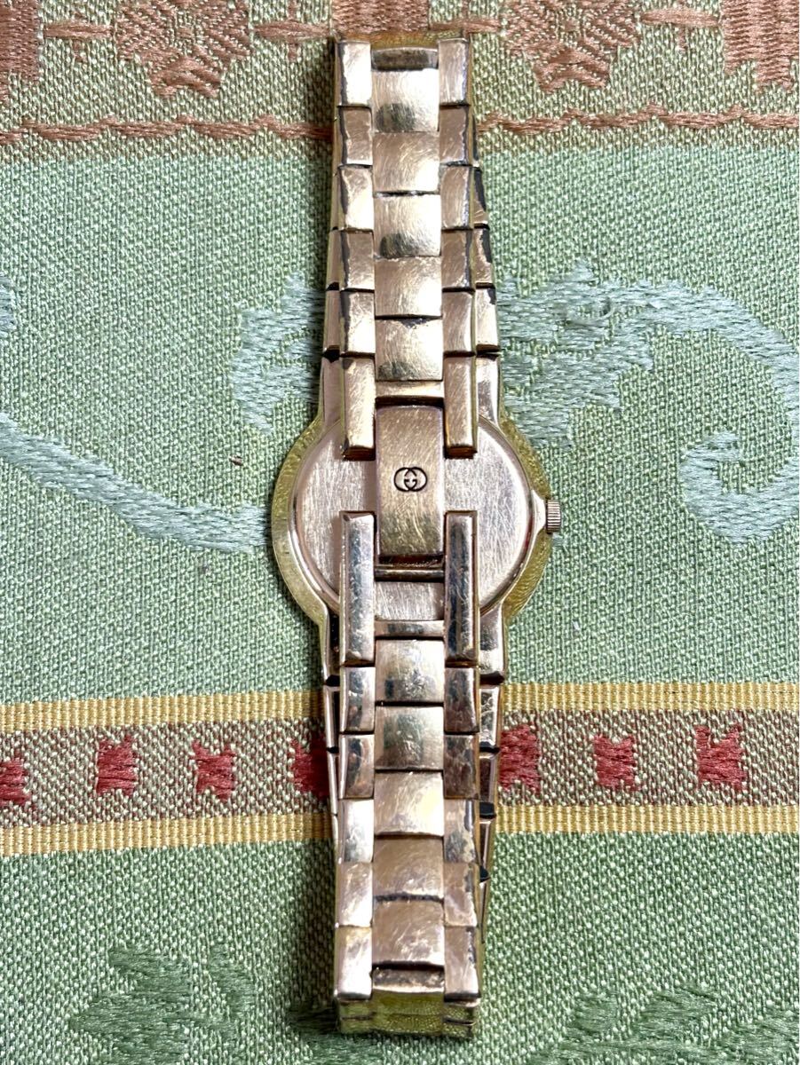 ☆ GUCCI グッチ クォーツ GUCCI 3300L グリーン文字盤 ゴールド ☆ GUCCI グッチ クォーツ GUCCI 3300L グリーン文字盤 ゴールド