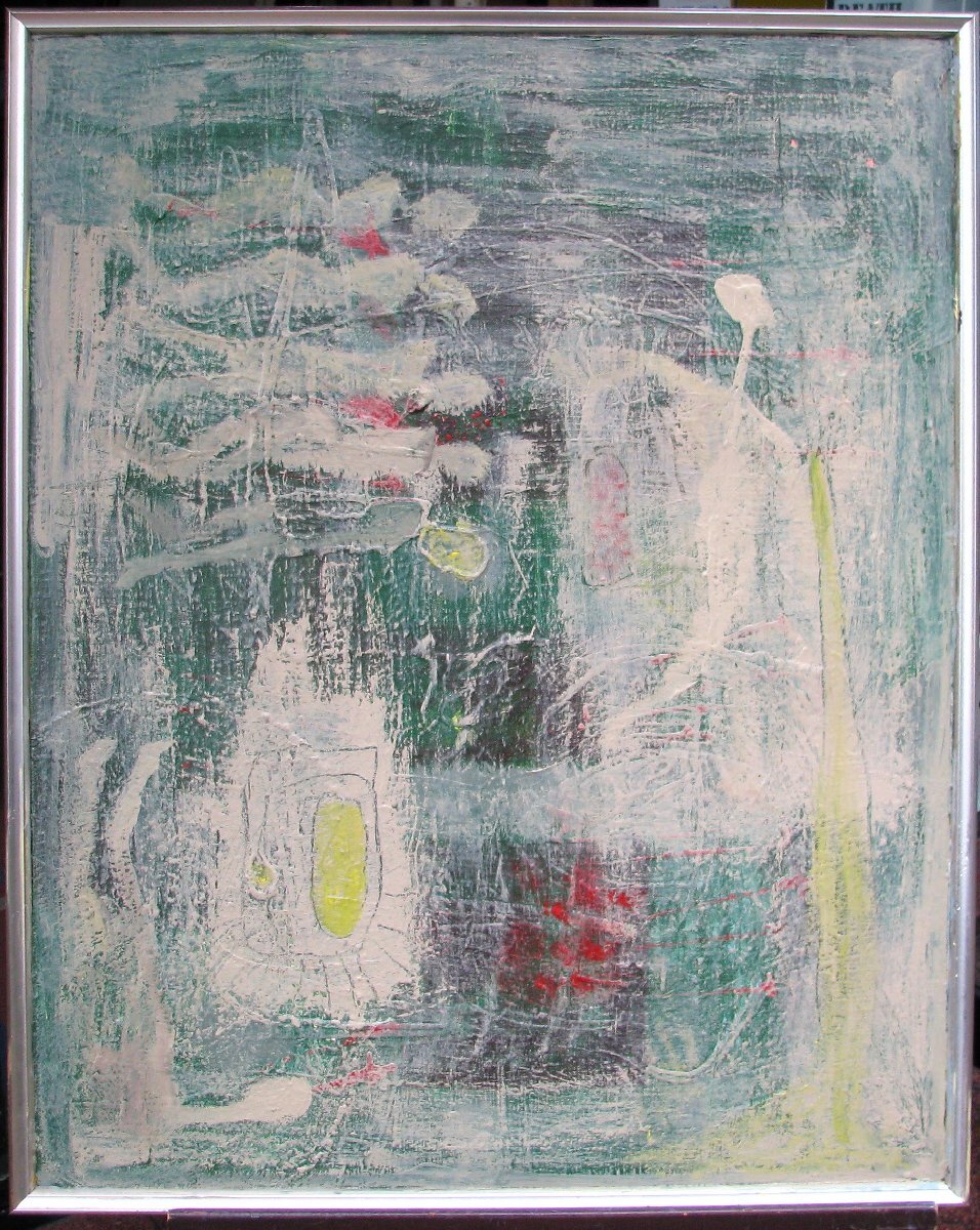 尼崎～西宮～伊丹,前衛美術,埋もれた鬼才,西口典子「花冠」20号油彩,新発見 尼崎～西宮～伊丹,前衛美術,埋もれた鬼才,西口典子「花冠」20号