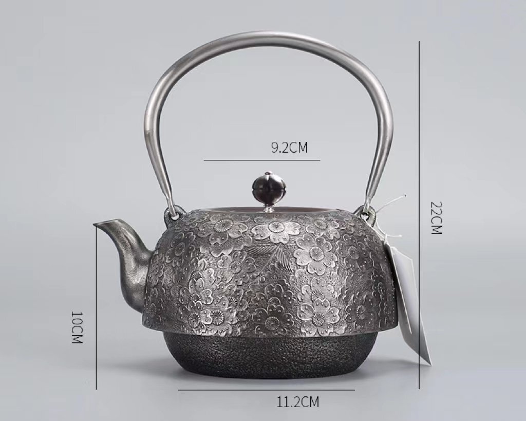 ☆未使用☆砂鉄 南部鉄器 大容量鉄壺 コーティングなし 手作り鉄