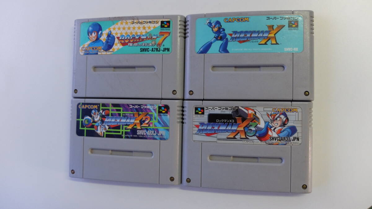 スーパーファミコンソフト まとめて4個セット ロックマンX スーパーファミコンソフト まとめて4個セット ロックマンX