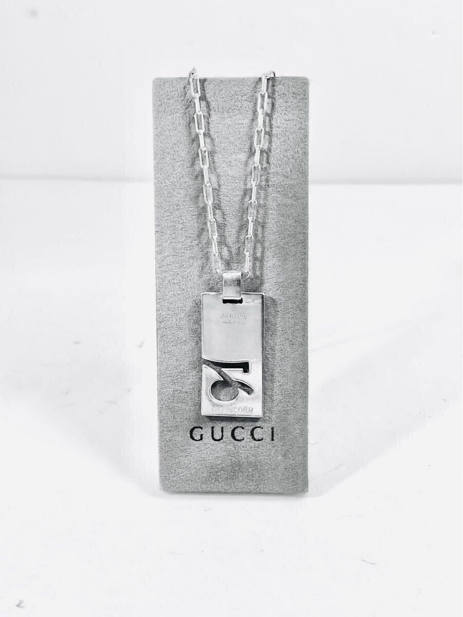 【美品！送無】GUCCI★グッチ 山羊座 ネックレス シルバー925 リング、ピアス、ブレスレット