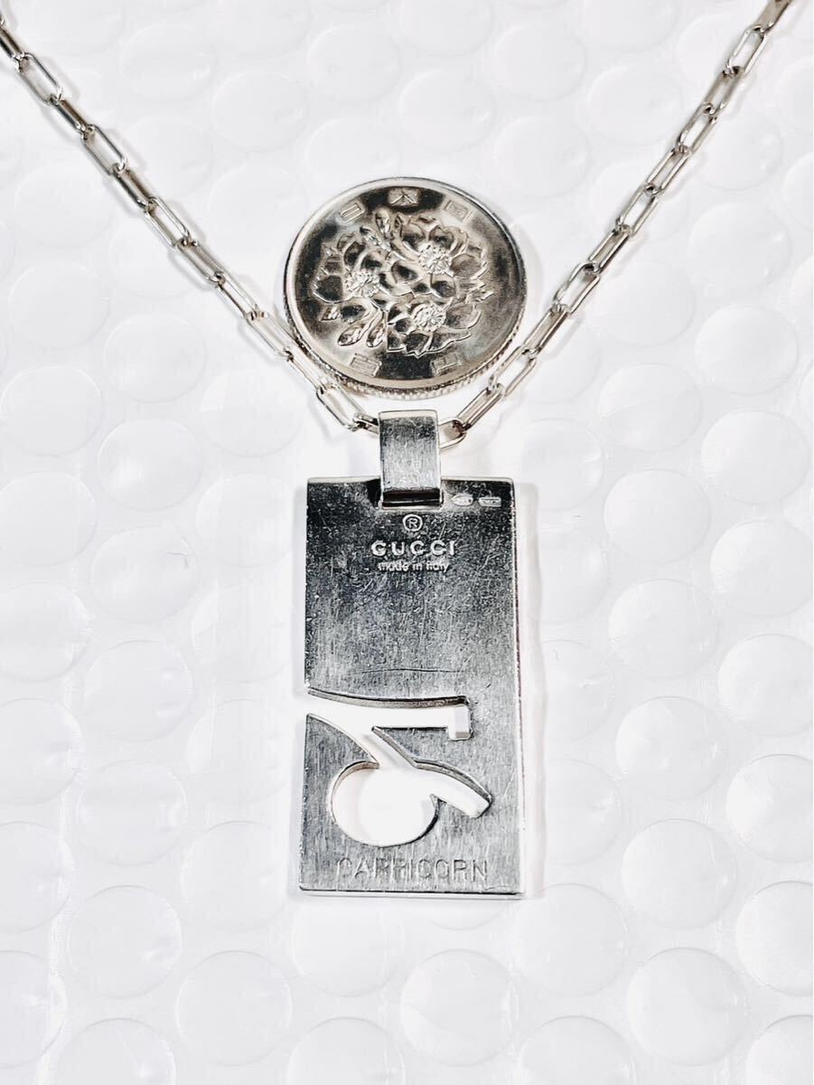 【美品！送無】GUCCI★グッチ 山羊座 ネックレス シルバー925 リング、ピアス、ブレスレット