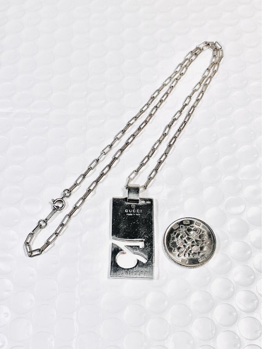 【美品！送無】GUCCI★グッチ 山羊座 ネックレス シルバー925 リング、ピアス、ブレスレット