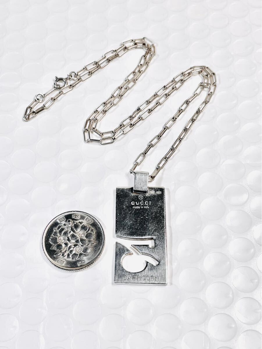 【美品！送無】GUCCI★グッチ 山羊座 ネックレス シルバー925 リング、ピアス、ブレスレット