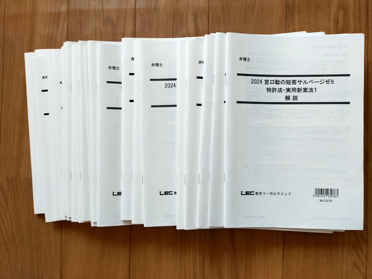 2024弁理士 短答対策 宮口聡の短答サルベージゼミ 全科目全 2024弁理士 短答対策 宮口聡の短答サルベージゼミ 全科目全