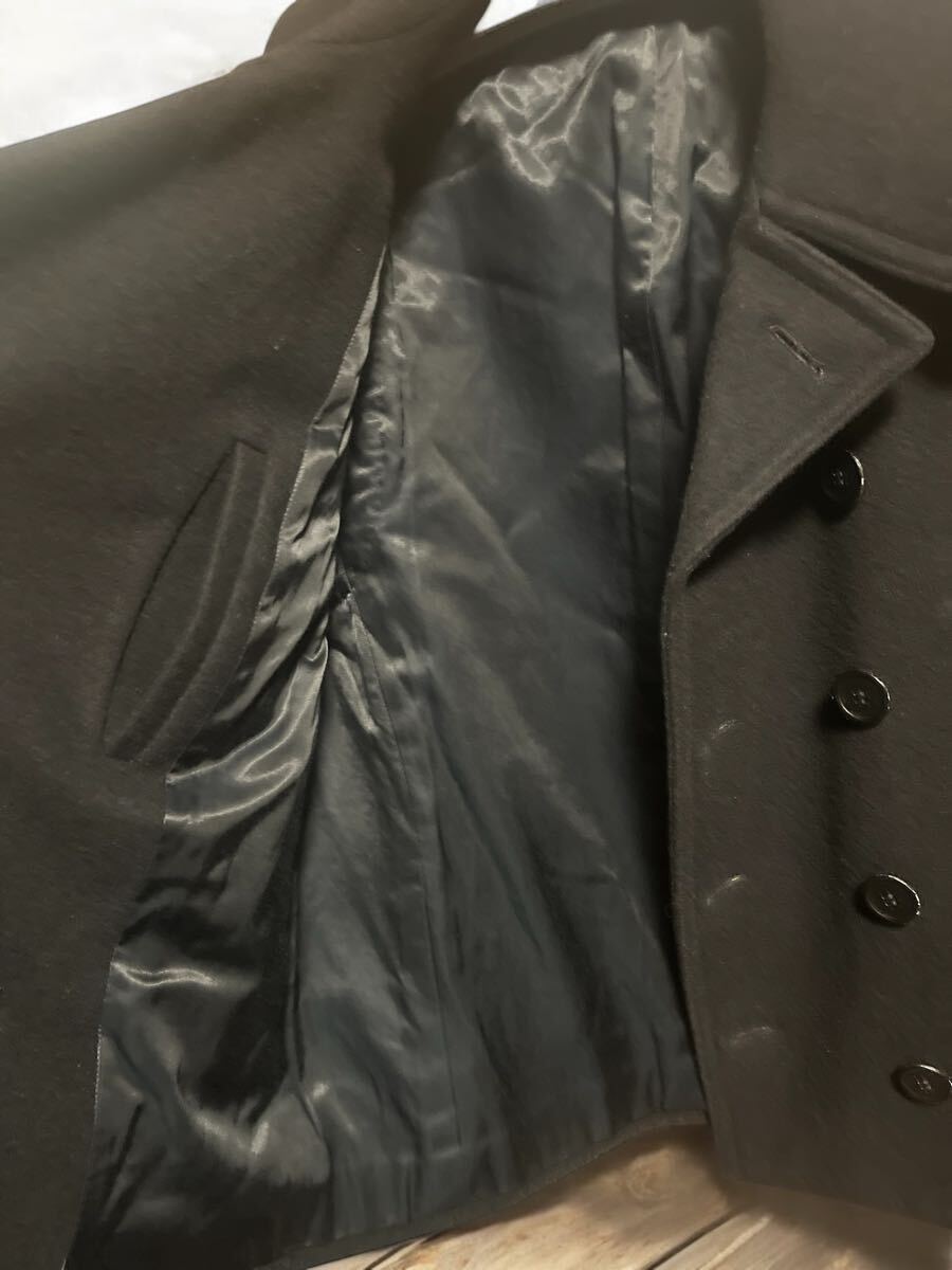 BALENCIAGA ブラック ピーコート 44 11AW ニコラ期 BALENCIAGA ブラック ピーコート 44 11AW ニコラ期