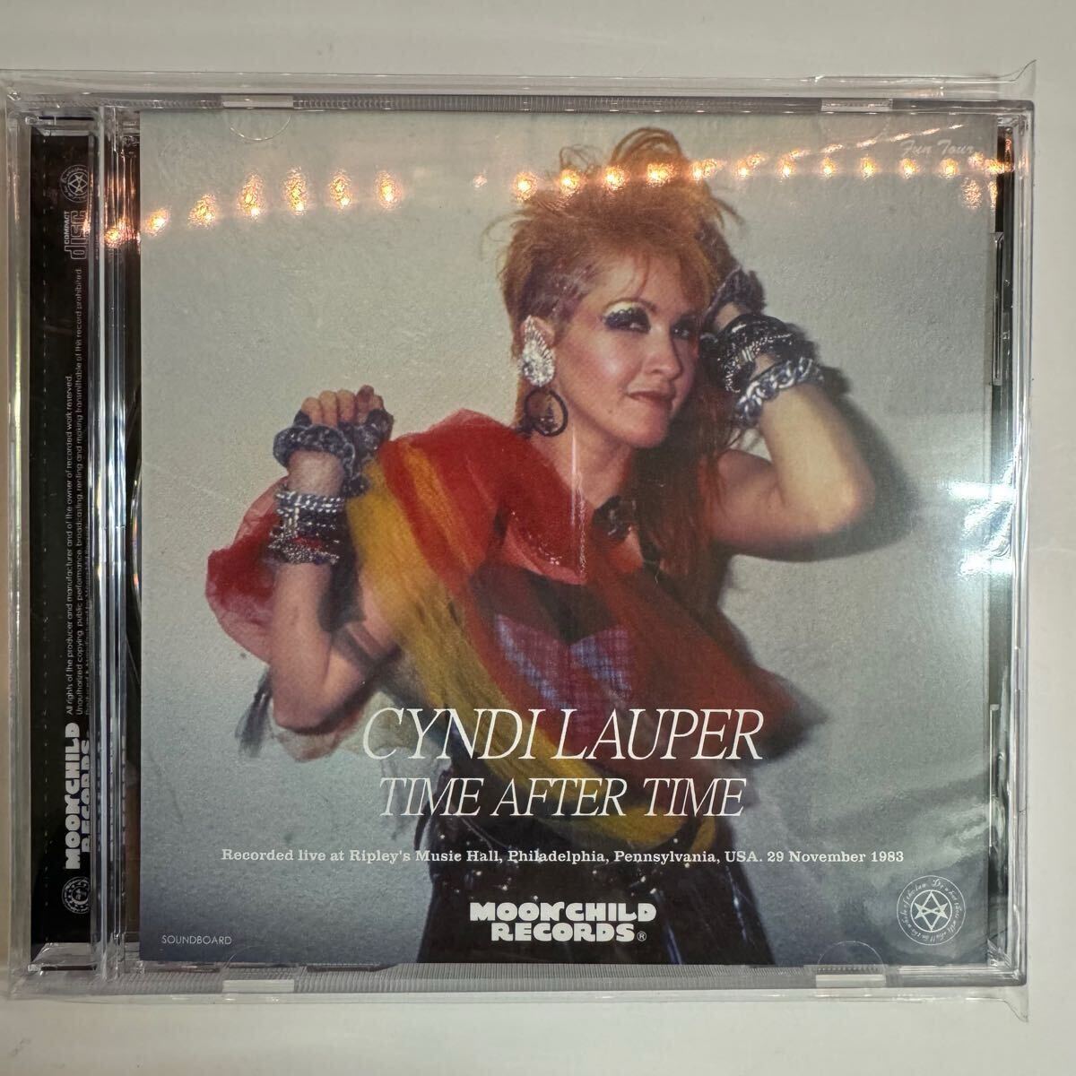 CYNDI LAUPER / TIME AFTER TIME (CD) moonchild records 切なすぎるバラード、、、Time After Timeこの日のプレイがベストテイク！
