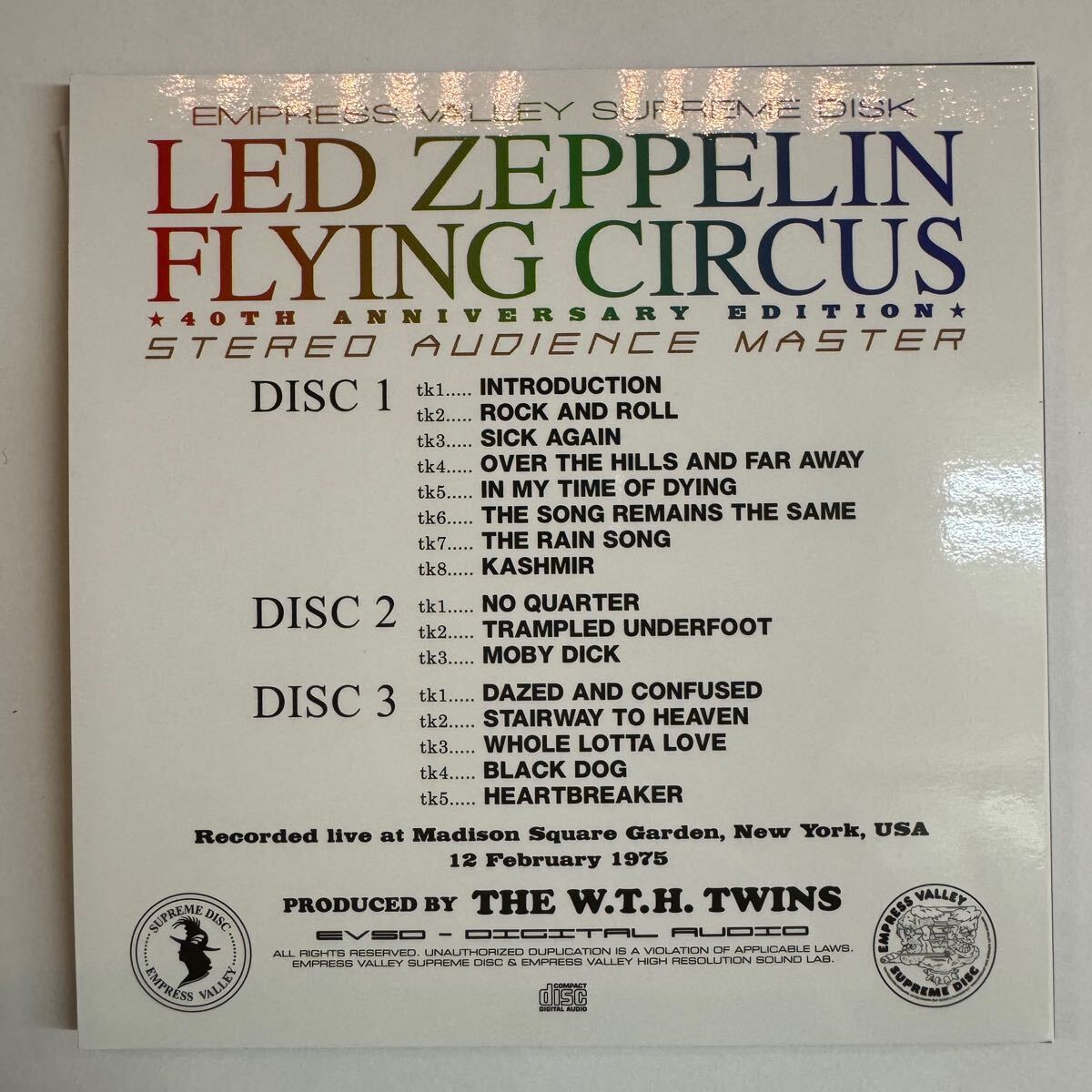 LED ZEPPELIN / FLYING CIRCUS「ニューヨークの帝王」(9CD BOX