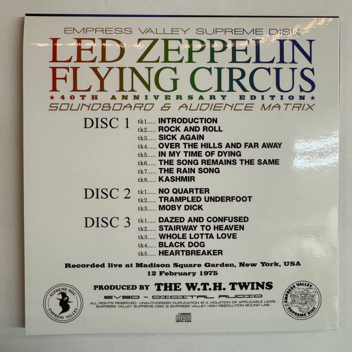 LED ZEPPELIN / FLYING CIRCUS「ニューヨークの帝王」(9CD BOX