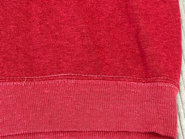 60's 70's американский производства Vintage короткий рукав тренировочный WWAC*TV Atlantic City la gran crimson red L [la-1219]