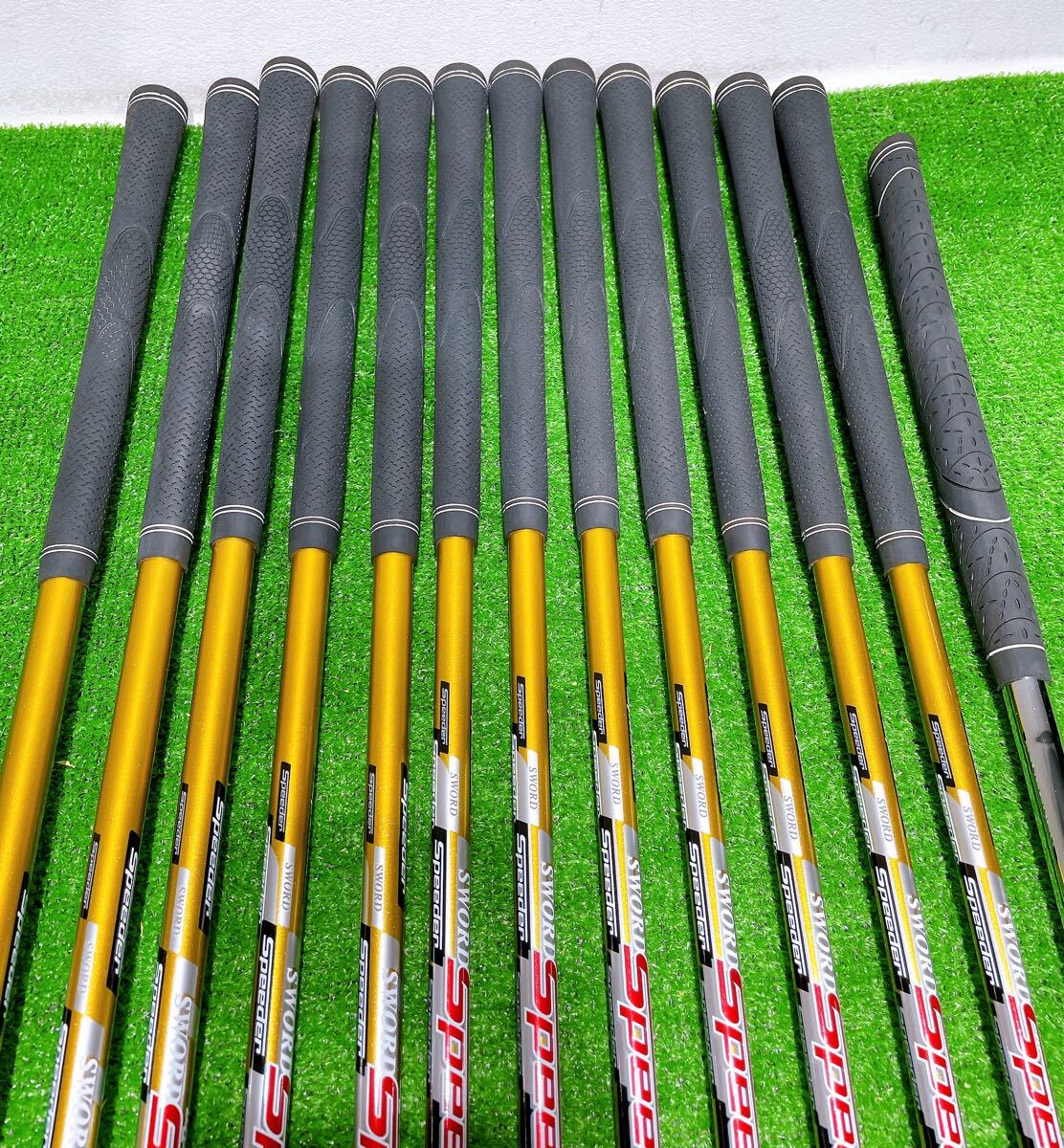 ★程度良好♪優しい メンズゴルフセット SWORD ATC 589★13本フルセット KATANA GOLF FLEX R カタナゴルフ ソード 初心者 クラブセット_画像10