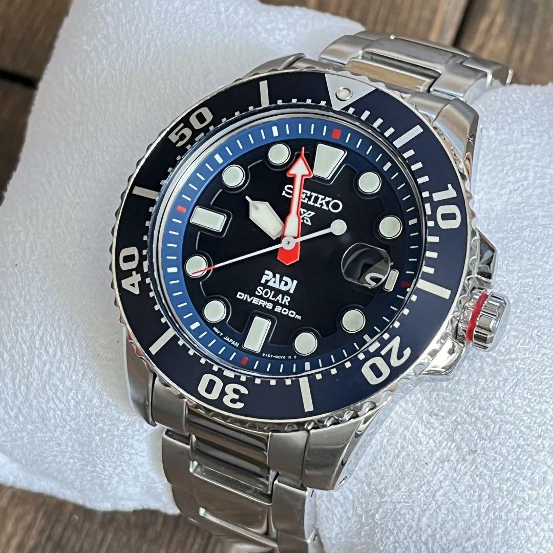 美品】SEIKO プロスペックス ソーラー ダイバーズ 200 PADI 美品】SEIKO プロスペックス ソーラー ダイバーズ 200 PADI