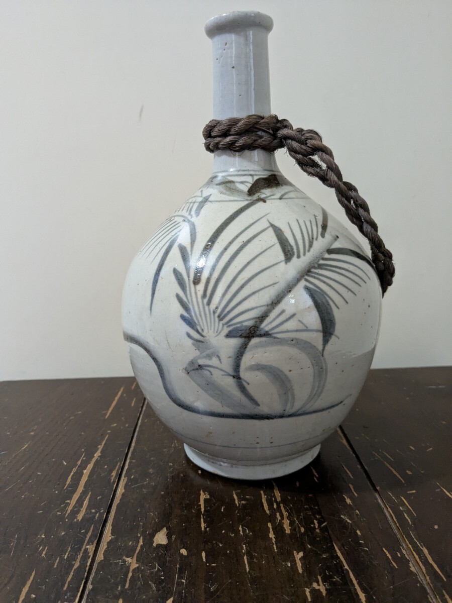 伊万里焼 江戸時代 通い徳利 骨董品 染付 古美術 花器 花瓶(染付 伊万里焼 江戸時代 通い徳利 骨董品 染付 古美術 花器 花瓶(染付