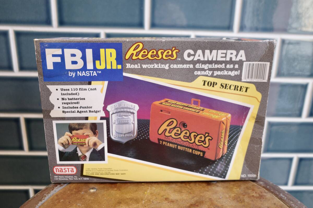 неиспользуемый товар Reese's Lee ses шоко камера 110 retro плёнка FBI значок America USA