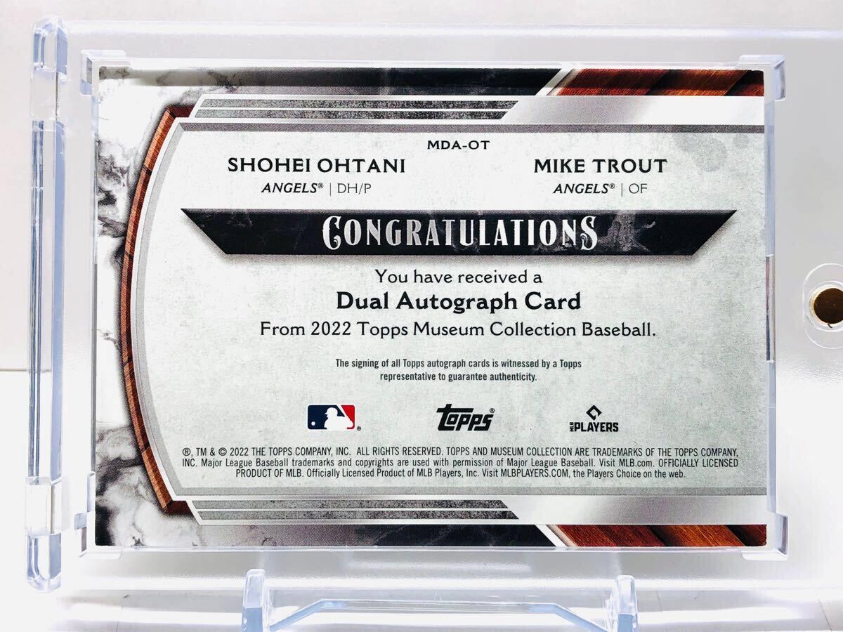 15枚限定】 2022 大谷翔平 マイク トラウトTOPPS MUSEUM 15枚限定】 2022 大谷翔平 マイク トラウトTOPPS MUSEUM