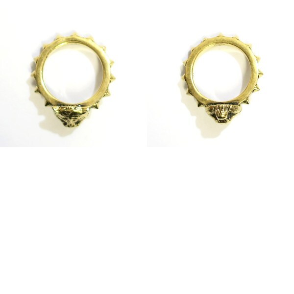 GUCCI グッチ タイガーヘッド リング 指輪 #10 約9.5號(hào) 【送料無(wú)料】【質(zhì)屋かんてい局橫浜港南店】中古品　used AB