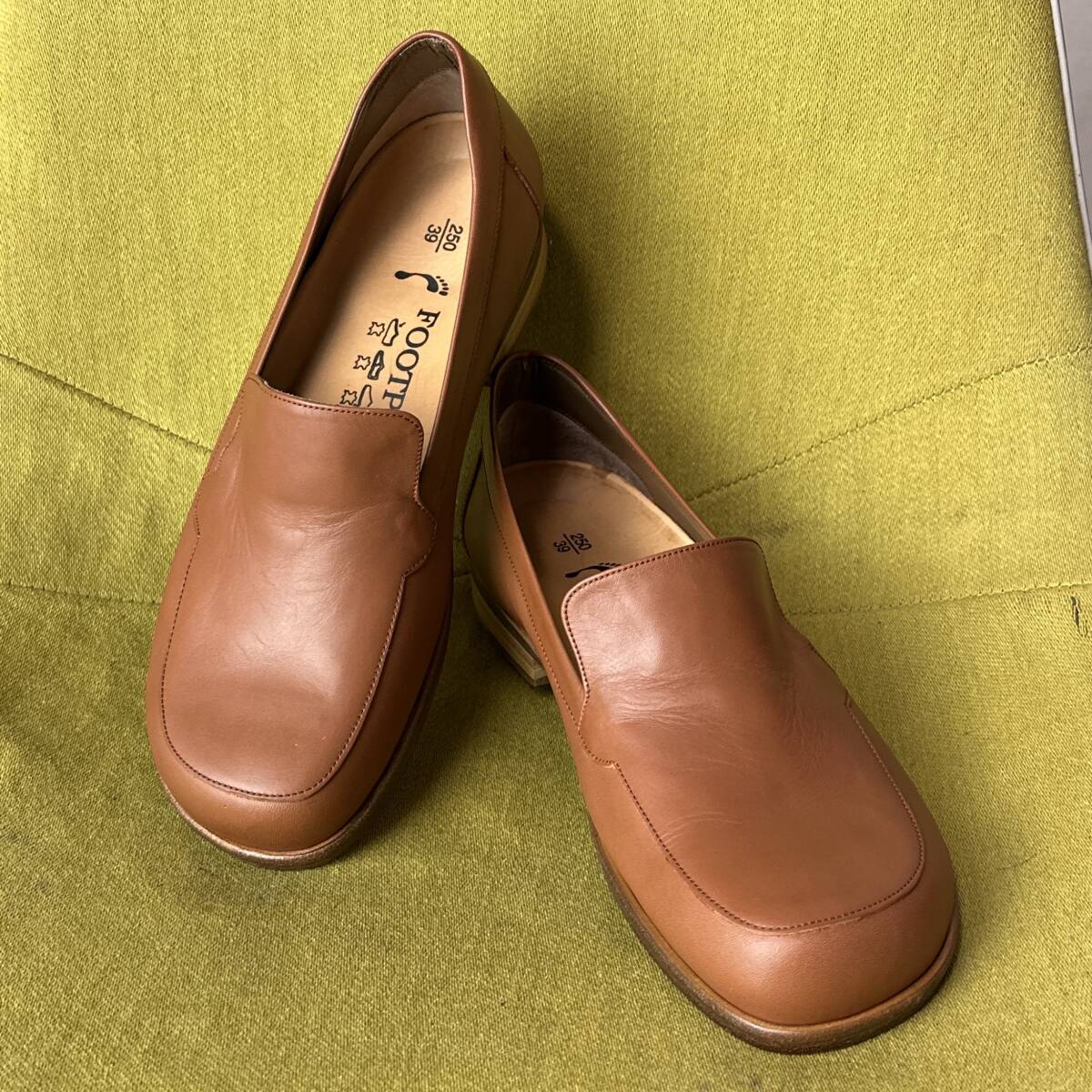 未使用 FOOTPRINTS フットプリンツ BIRKENSTOCK ビルケンシュトック レザーシューズ 39 25.0 ドイツ製 25.0cm