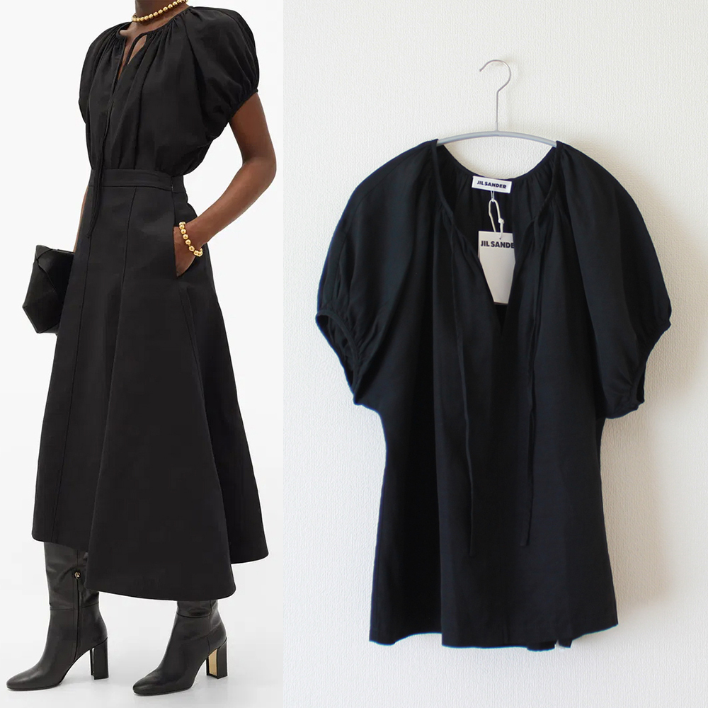 JIL SANDER/ジルサンダー/20SS/パフスリーブリネンブラウス