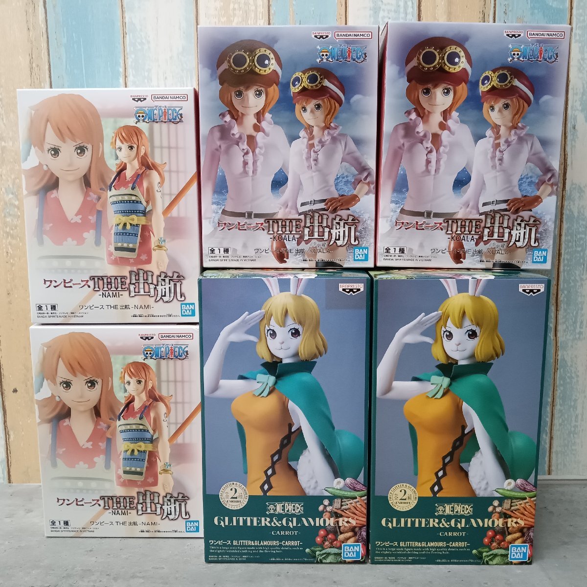 ワンピース フィギュアまとめ ナミ・ビビ・しらほし・ボニー ワンピース フィギュアまとめ ナミ・ビビ・しらほし・ボニー