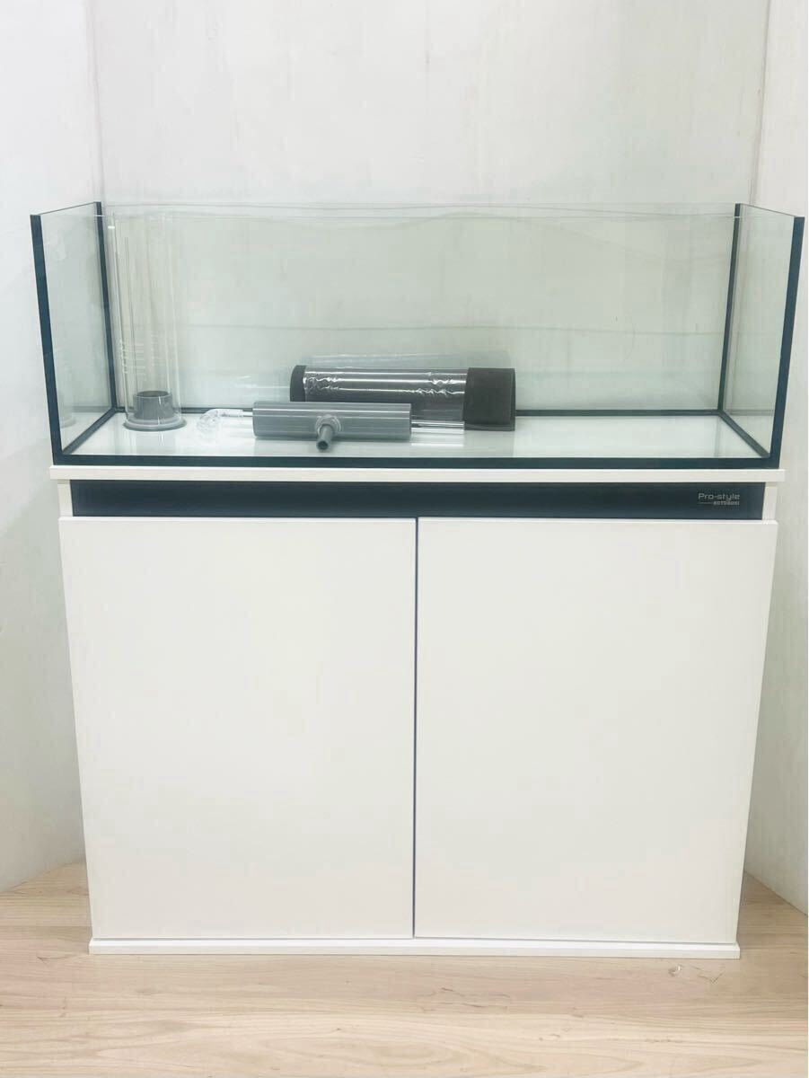 900×300×300㎜　オーバーフローセット(水槽?プロスタイルキャビ?濾過(guò)槽)　ブラックシリコン　未使用品