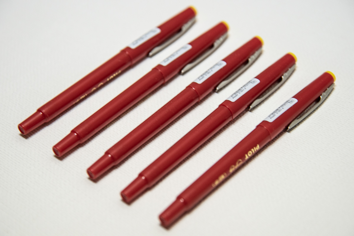 【新品未使用品】 【絶版品】 パイロット PILOT サインペン プチ細字 レッド S-10PP-R 5本_画像5