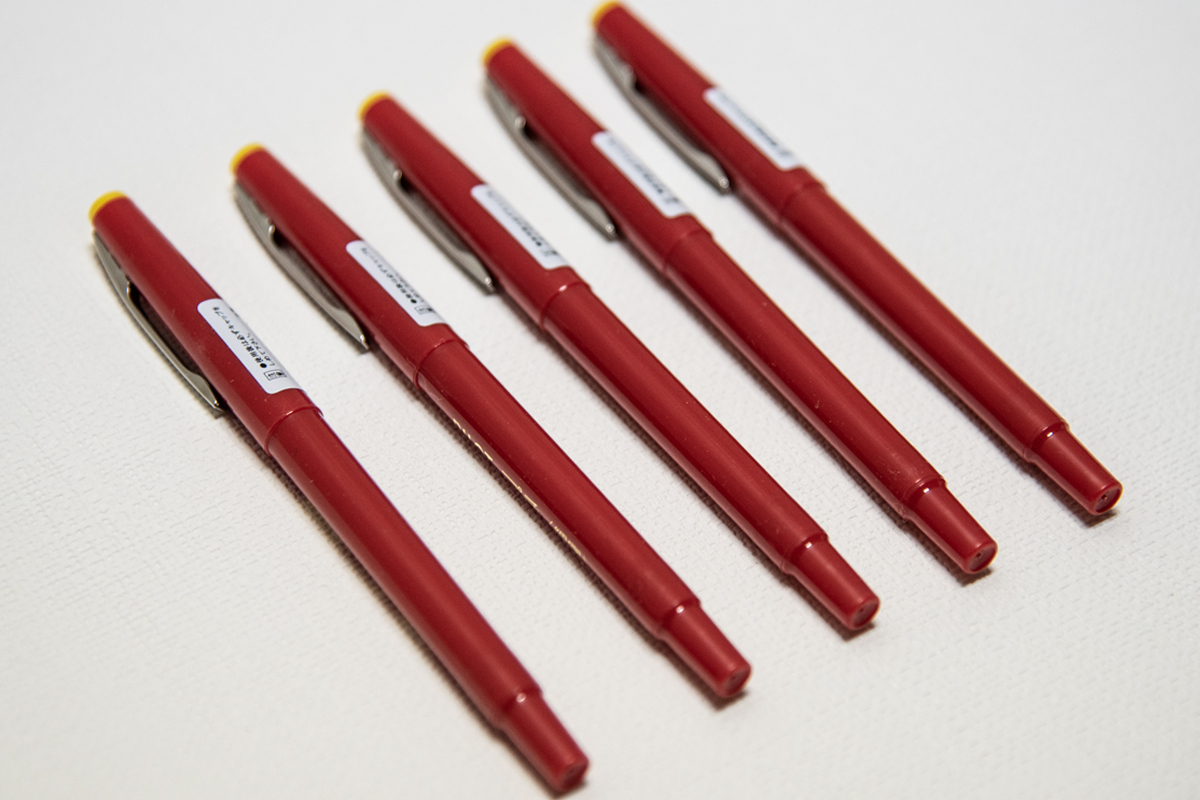 【新品未使用品】 【絶版品】 パイロット PILOT サインペン プチ細字 レッド S-10PP-R 5本_画像2