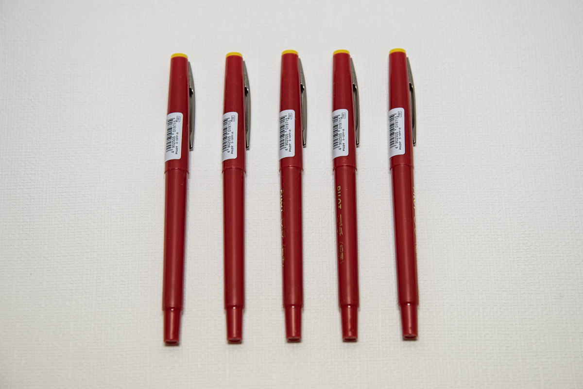 【新品未使用品】 【絶版品】 パイロット PILOT サインペン プチ細字 レッド S-10PP-R 5本_画像4