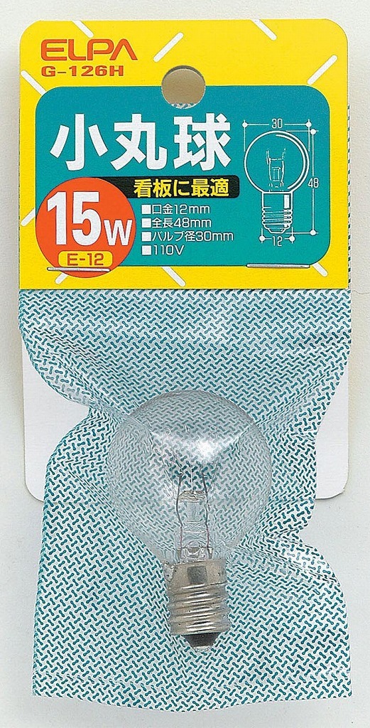 まとめ買い ELPA 小丸球 E12 15 G-126H 〔×10〕