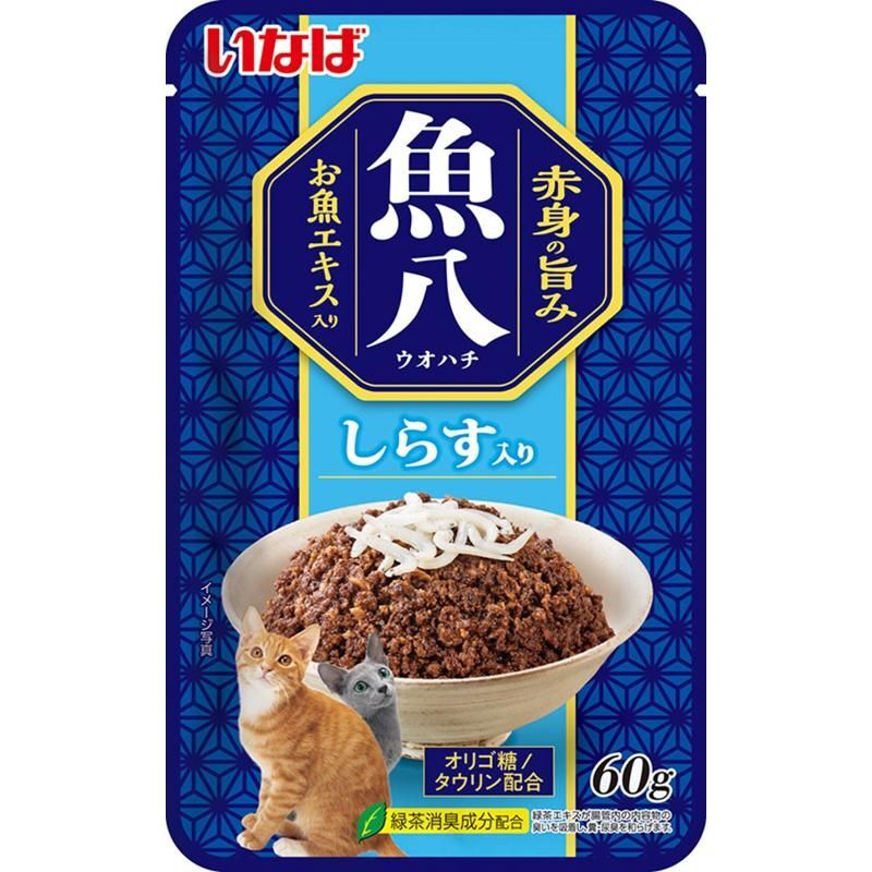 いなばペットフード いなば 魚八パウチ しらす入り 60ｇ 貓用フード