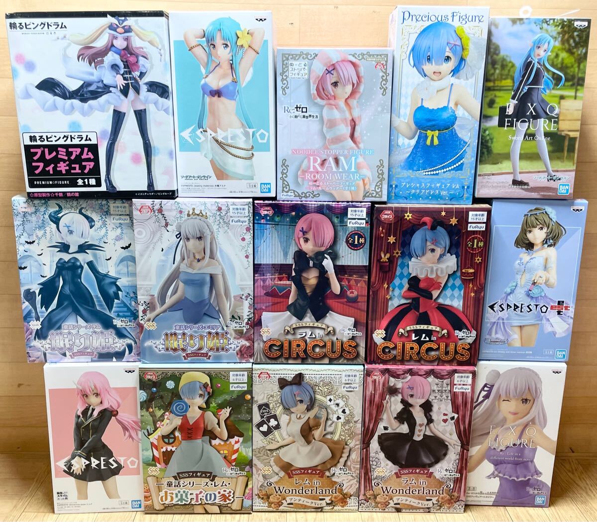 未使用☆未開封☆リゼロ レム ラム エミリア 眠り姫 転スラ 未使用☆未開封☆リゼロ レム ラム エミリア 眠り姫 転スラ