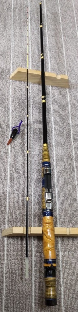 筏竿（かかり釣り竿）布袋竹 1805 青/金