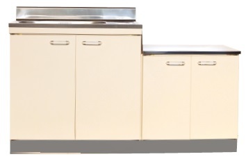 OKS-140L　公団型流し台　1400×460　アイボリー