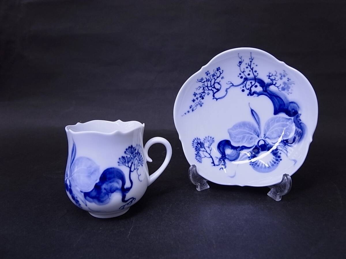 MEISSEN マイセン ブルーオーキッドコーヒーカップ&ソーサー MEISSEN マイセン ブルーオーキッドコーヒーカップ&ソーサー