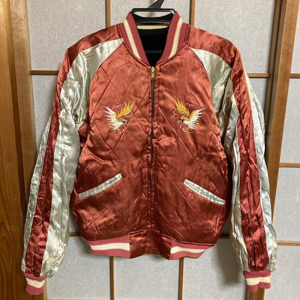 ヴィンテージ・別珍スカジャン♪「GOOSE BAY LABRADADOR」黒・M ヴィンテージ・別珍スカジャン♪「GOOSE BAY LABRADADOR」黒・M