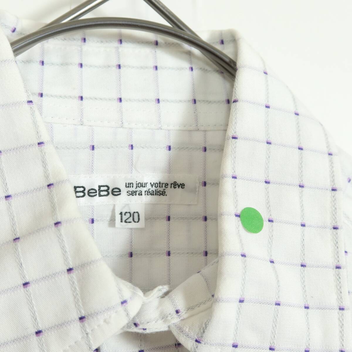 BeBe べべ★スーツ ジャケット&シャツ&ハーフパンツ キッズ サイズ120 黒系 入園 卒園 z12030_画像9