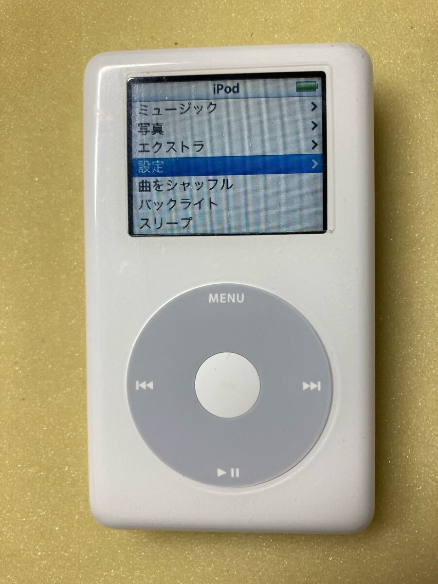 iPod 4世代 (classic)30GB A1099 カラー液晶　iTunes同期動作確認済み 新品バッテリー交換済み