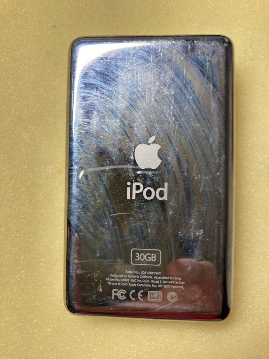 iPod 4世代 (classic)30GB A1099 カラー液晶　iTunes同期動作確認済み 新品バッテリー交換済み
