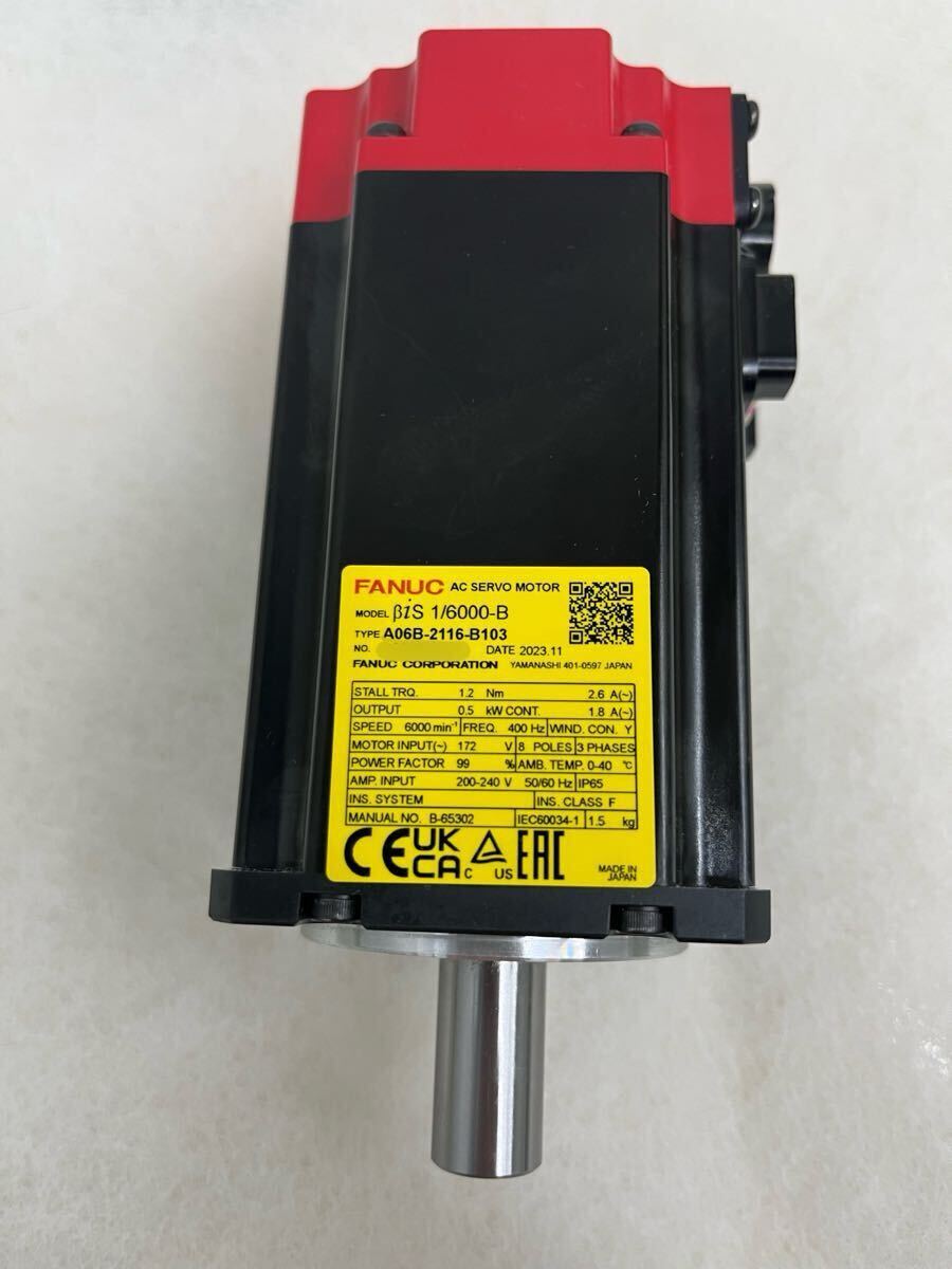 FANUC ACサーボモーター AC SERVO A06B-2116-B103 βiS 1/6000-B FANUC ACサーボモーター AC SERVO A06B-2116-B103 βiS 1/6000-B