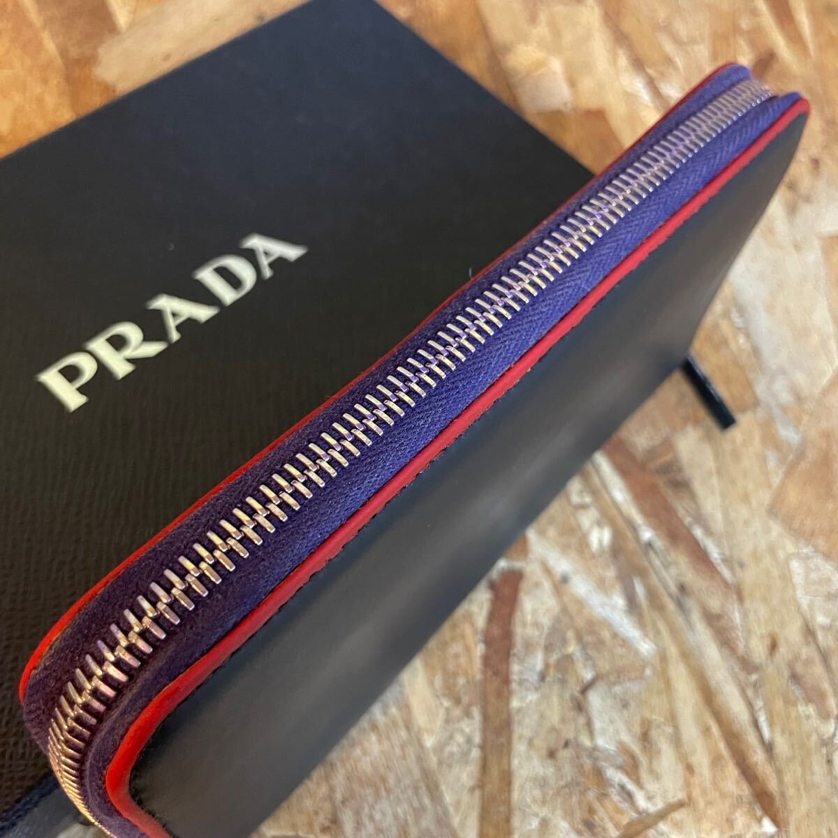 1円 美品 PRADA プラダ レザー ブラック サフィアーノレザー 1円 美品 PRADA プラダ レザー ブラック サフィアーノレザー