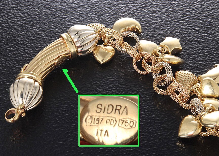 *ITALY+SIDRA производства очарование . много. браслет *33.9g/IP-6798