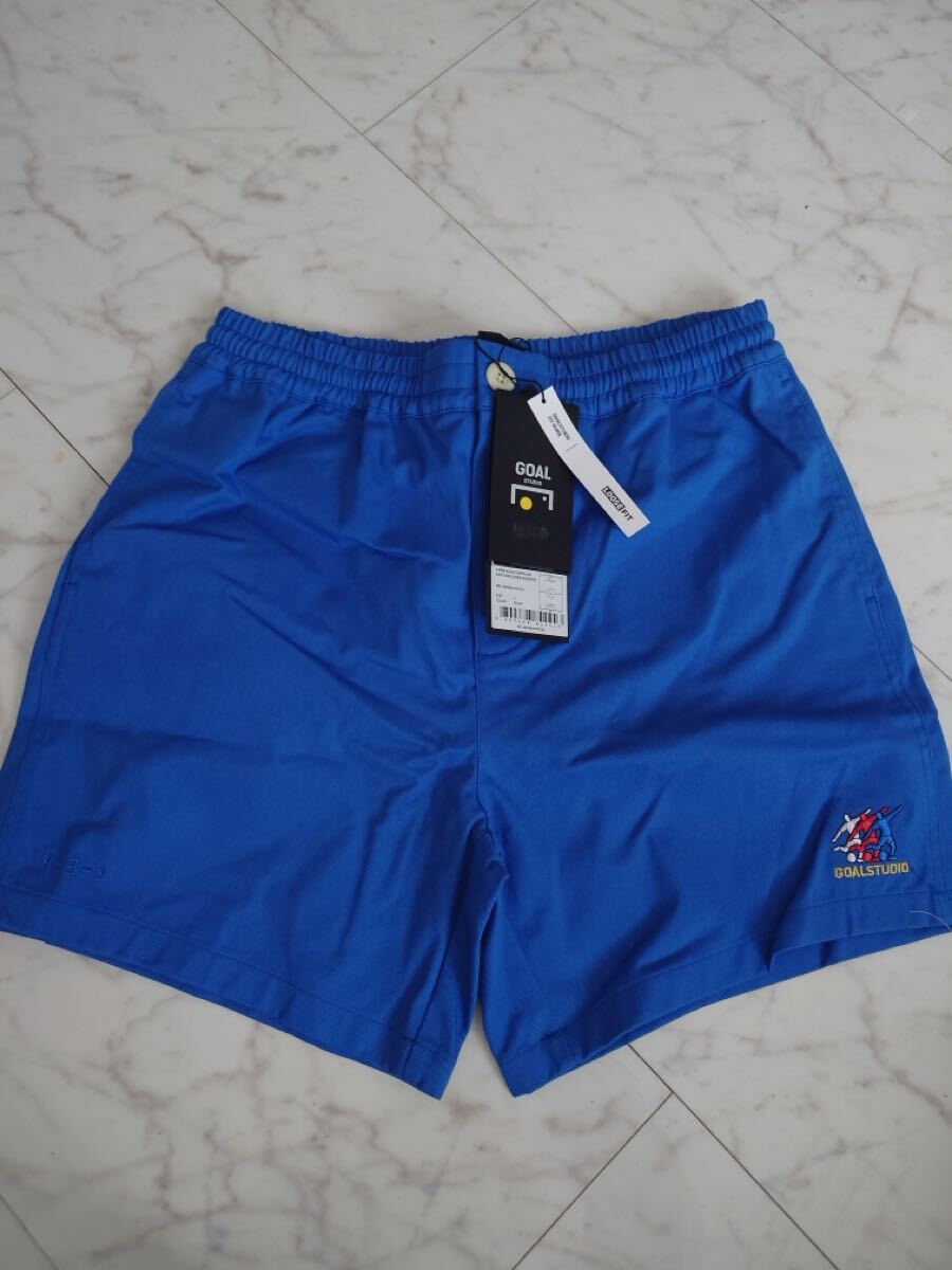 ゴールスタジオ　フリーキック　コットンチノショーツ　ブルー　Lサイズ