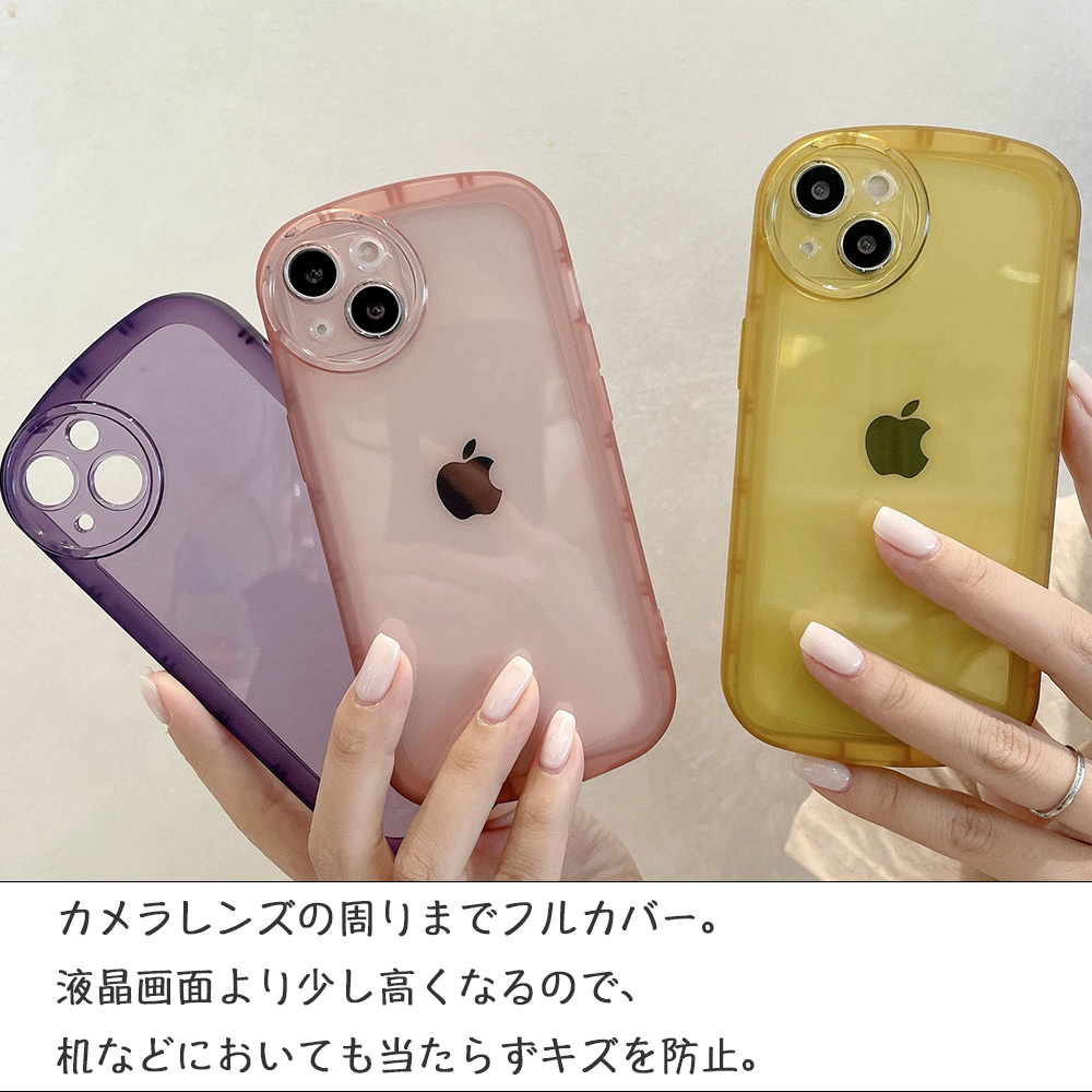 iPhone SE (第3世代) 7/8/SE2/SE3(ストレート ブラック) クリアカラー カバー クラフト素材カバー おしゃれ かわいい 韓国 スマホケース_画像2
