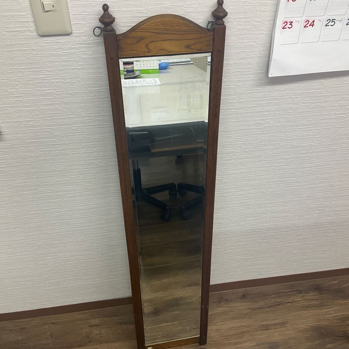 ミラー 鏡 姿見鏡 全身ミラー かがみ おしゃれ 壁掛け 省スペース