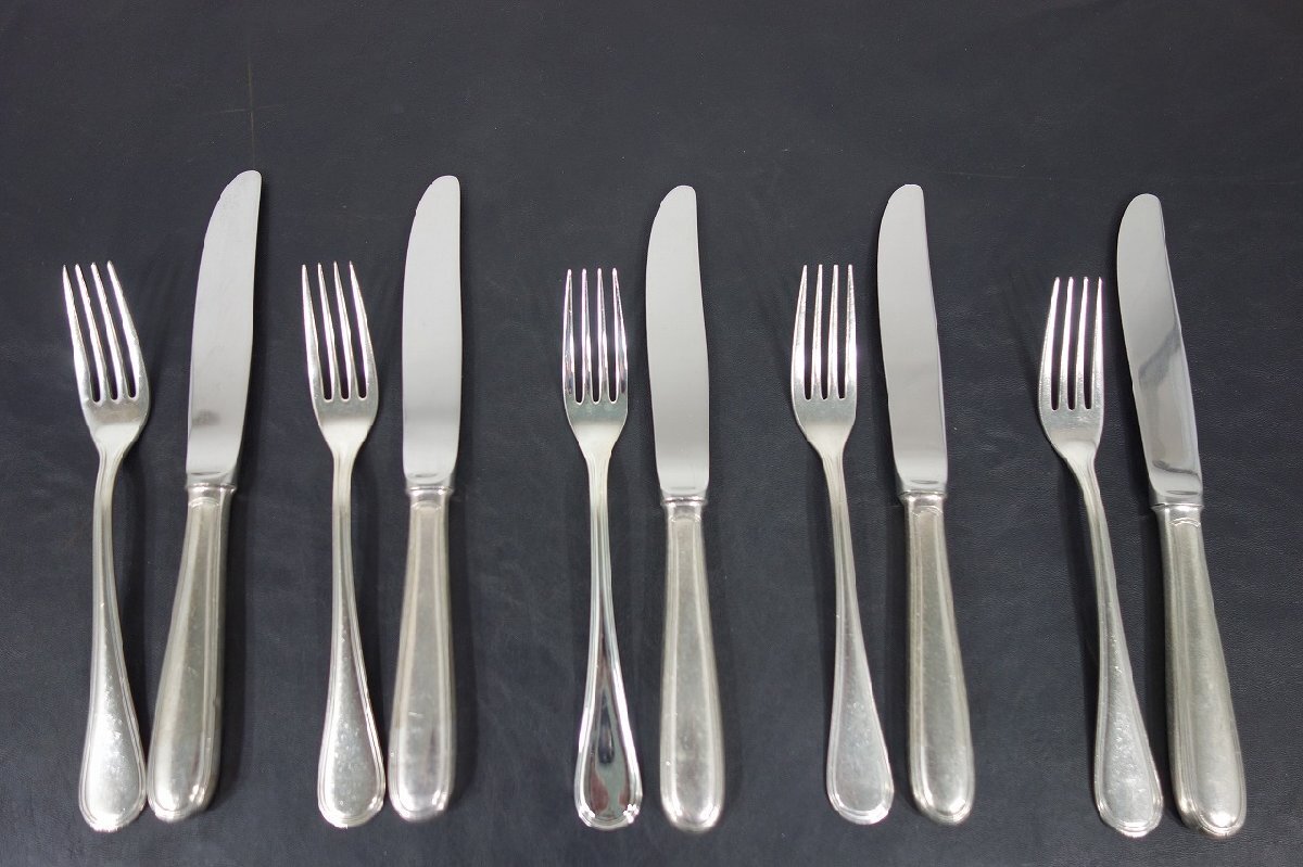  Noritake Noritake 10 шт. комплект EPNS. белый . серебряный серебряный металлизированный столовый нож & вилка. . лезвие нет руль часть пустой .A-22
