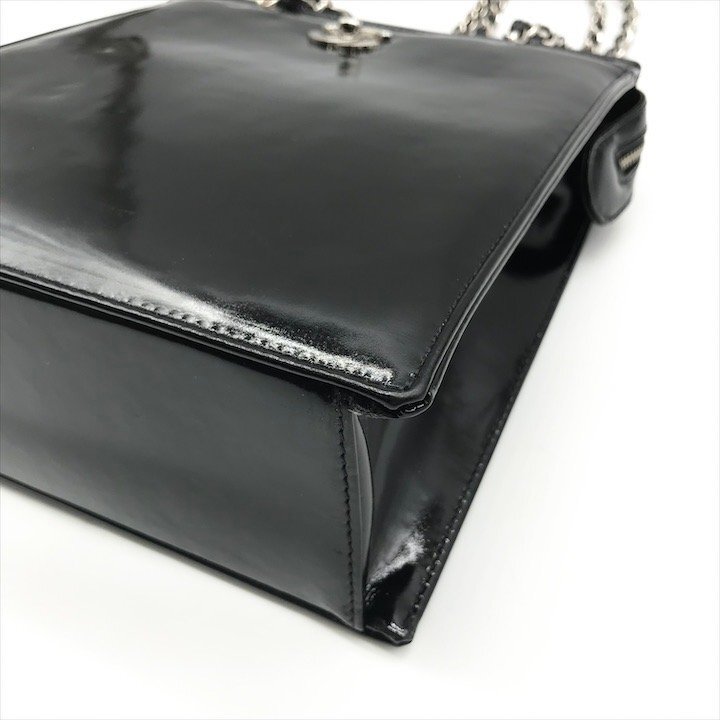 1円 良品 CHANEL シャネル ココマーク ターンロック パテント 1円 良品 CHANEL シャネル ココマーク ターンロック パテント