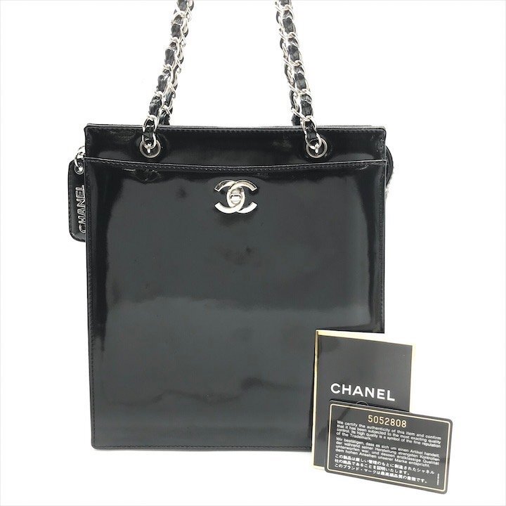 1円 良品 CHANEL シャネル ココマーク ターンロック パテント 1円 良品 CHANEL シャネル ココマーク ターンロック パテント