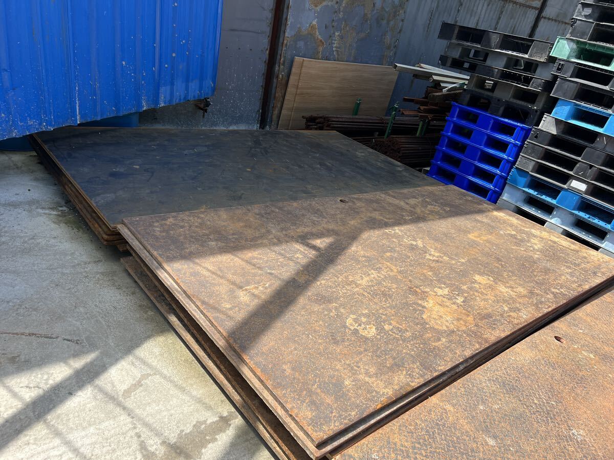 敷鉄板 5×10×厚さ22㎜ 中古品 現場 敷き鉄板 寸法 1,524×3,048 敷鉄板 5×10×厚さ22㎜ 中古品 現場 敷き鉄板 寸法 1,524×3,048