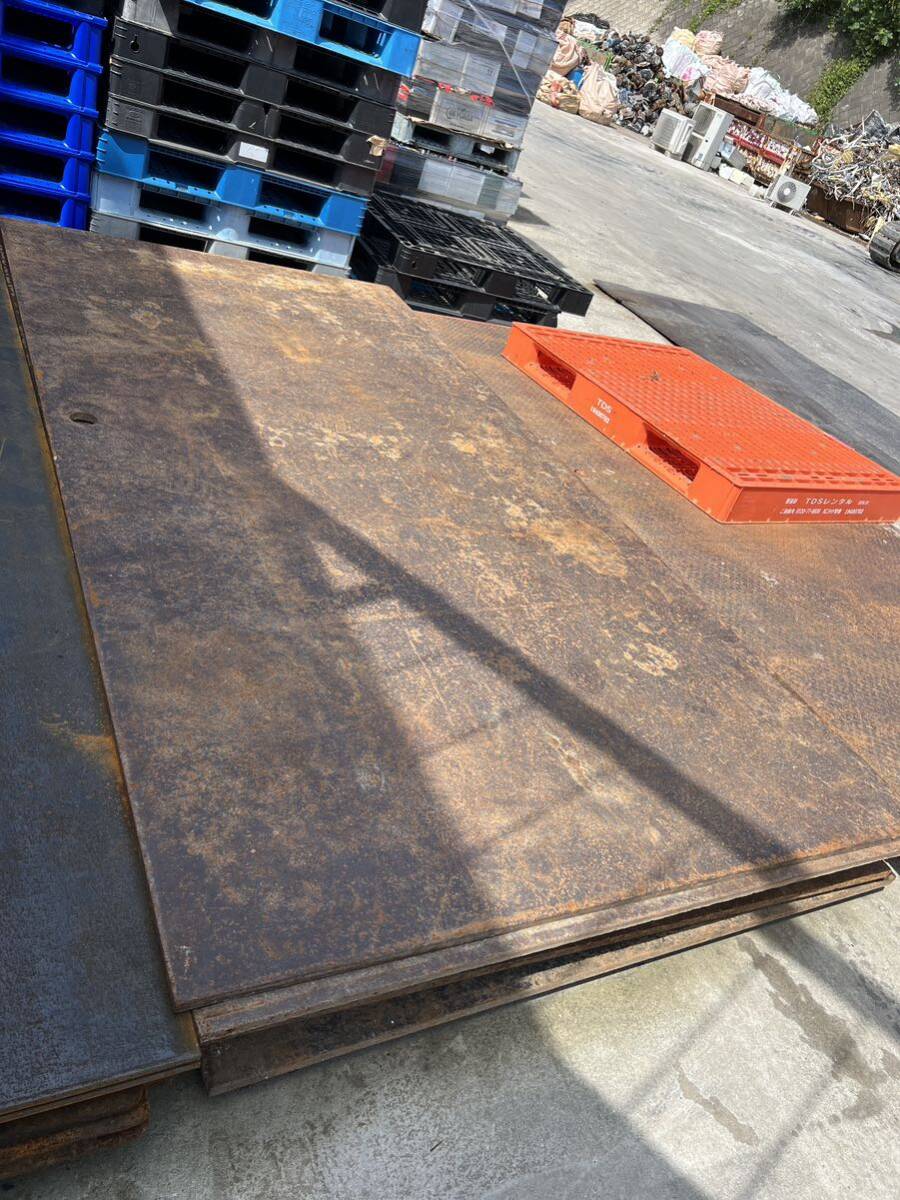 敷鉄板 5×10×厚さ22㎜ 中古品 現場 敷き鉄板 寸法 1,524×3,048 敷鉄板 5×10×厚さ22㎜ 中古品 現場 敷き鉄板 寸法 1,524×3,048