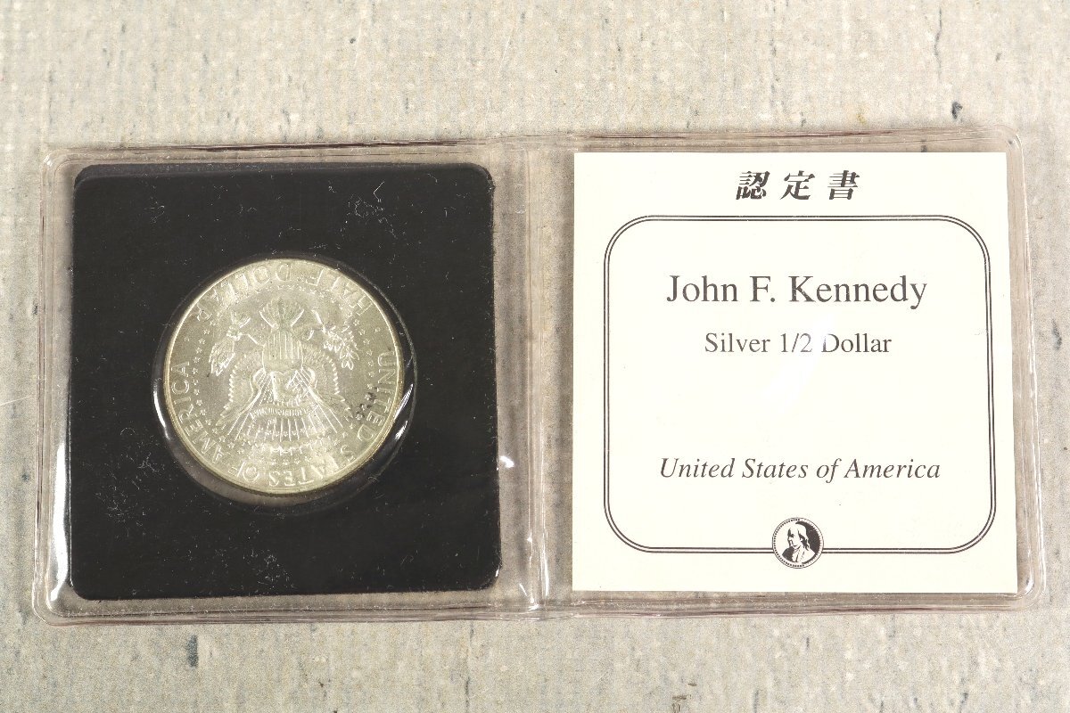 新品本物 1964年 John 1/2ドル ケネディ Dollar 1/2 Silver Kennedy F その他